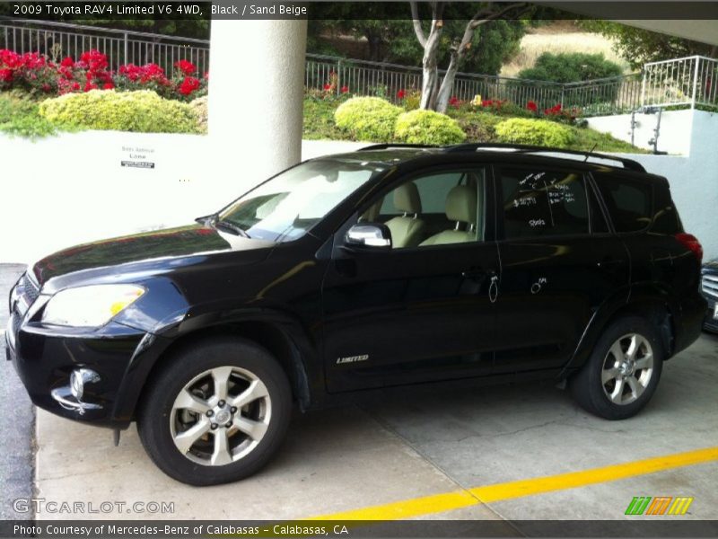 Black / Sand Beige 2009 Toyota RAV4 Limited V6 4WD