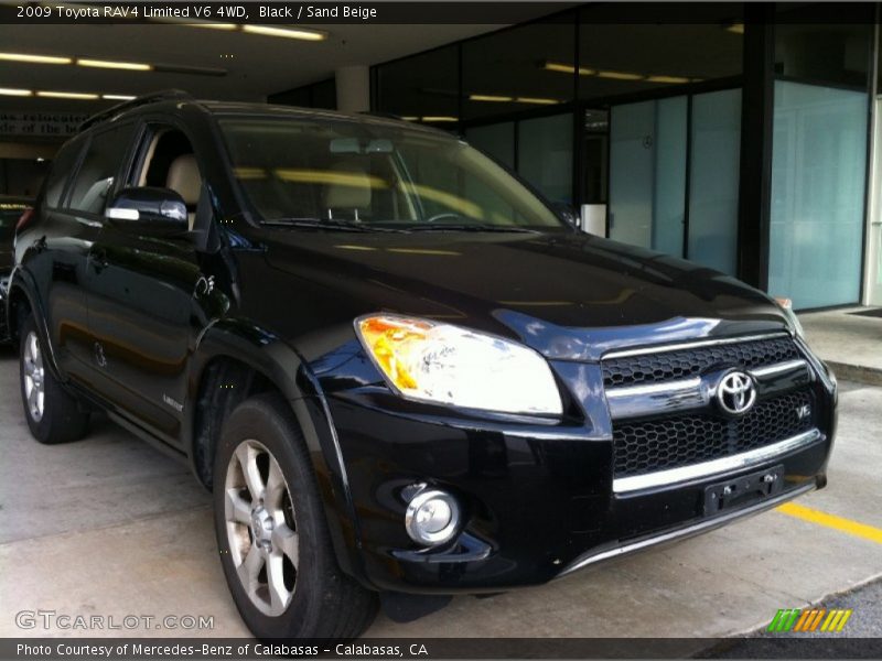 Black / Sand Beige 2009 Toyota RAV4 Limited V6 4WD