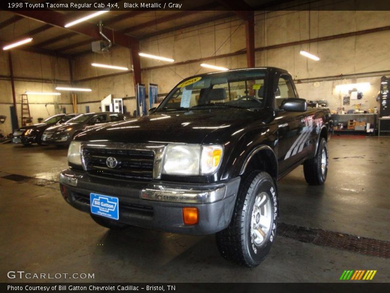 Black Metallic / Gray 1998 Toyota Tacoma Regular Cab 4x4