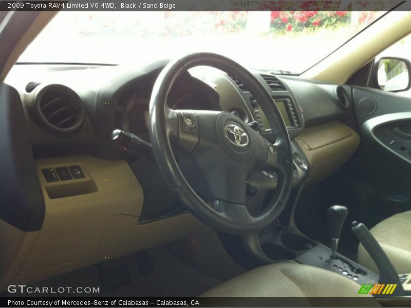 Black / Sand Beige 2009 Toyota RAV4 Limited V6 4WD