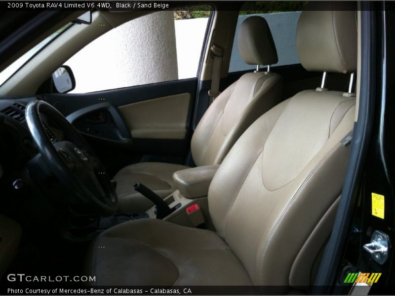 Black / Sand Beige 2009 Toyota RAV4 Limited V6 4WD