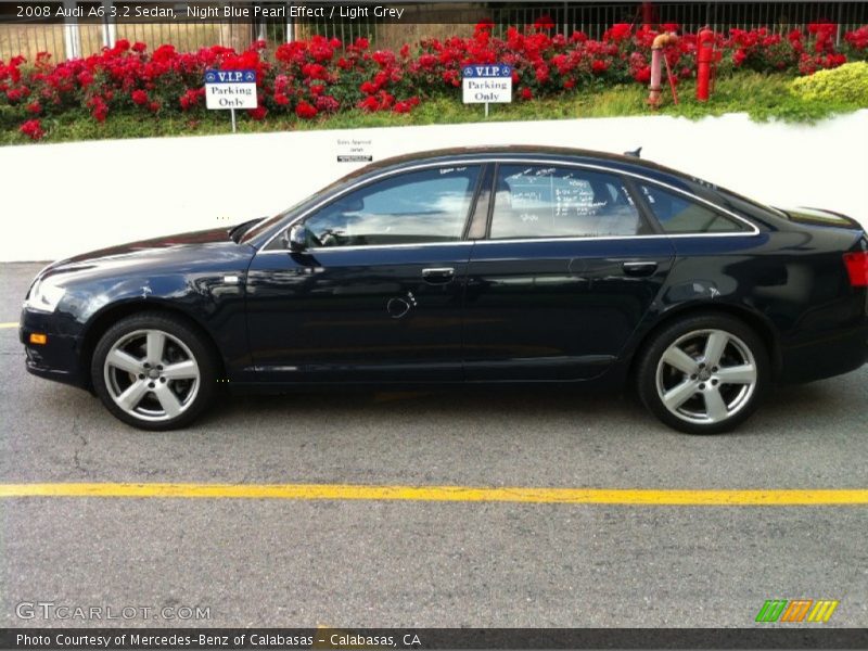 Night Blue Pearl Effect / Light Grey 2008 Audi A6 3.2 Sedan
