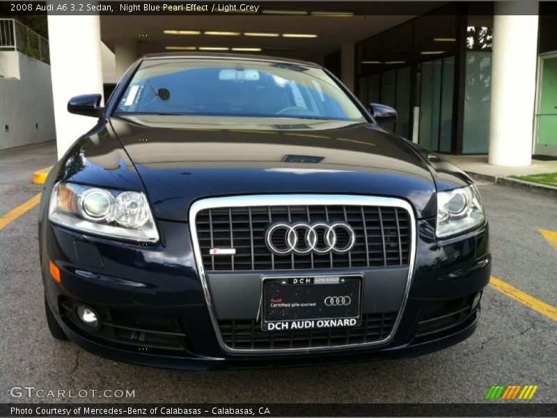 Night Blue Pearl Effect / Light Grey 2008 Audi A6 3.2 Sedan
