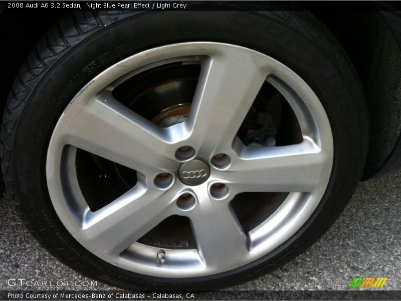 Night Blue Pearl Effect / Light Grey 2008 Audi A6 3.2 Sedan