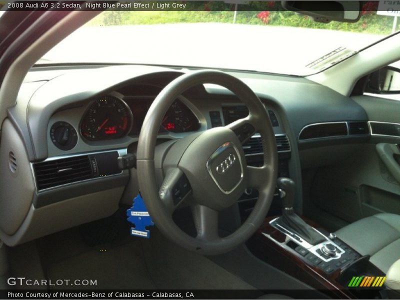 Night Blue Pearl Effect / Light Grey 2008 Audi A6 3.2 Sedan