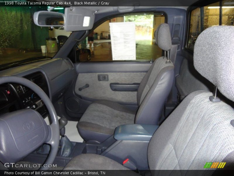 Black Metallic / Gray 1998 Toyota Tacoma Regular Cab 4x4