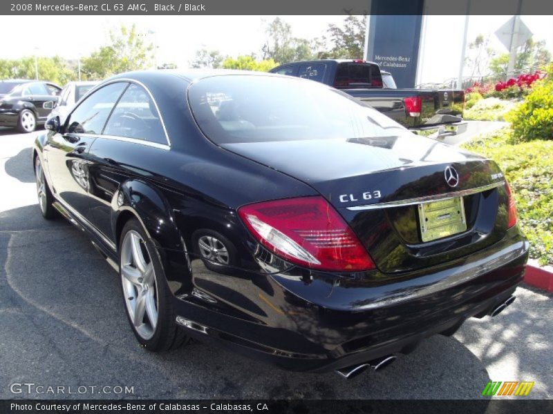 Black / Black 2008 Mercedes-Benz CL 63 AMG