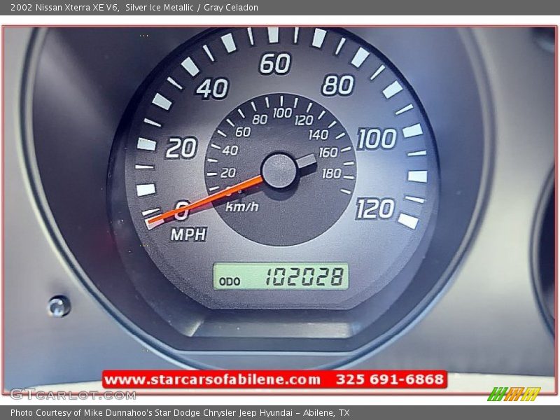 Silver Ice Metallic / Gray Celadon 2002 Nissan Xterra XE V6