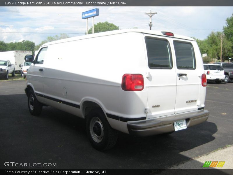Bright White / Mist Gray 1999 Dodge Ram Van 2500 Maxi Commercial