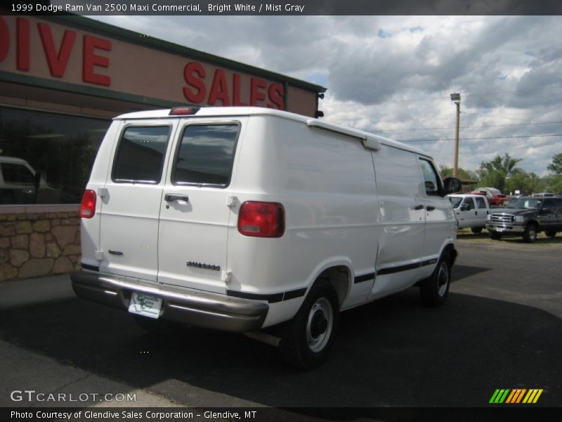 Bright White / Mist Gray 1999 Dodge Ram Van 2500 Maxi Commercial