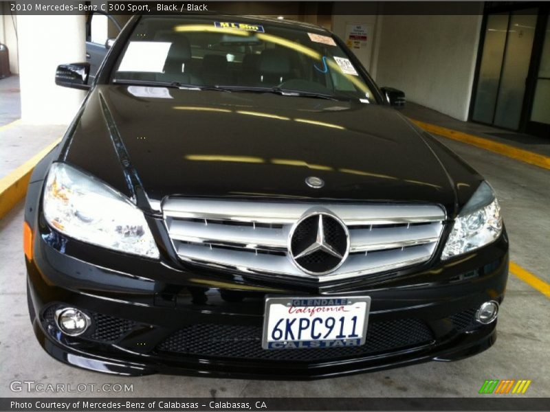 Black / Black 2010 Mercedes-Benz C 300 Sport