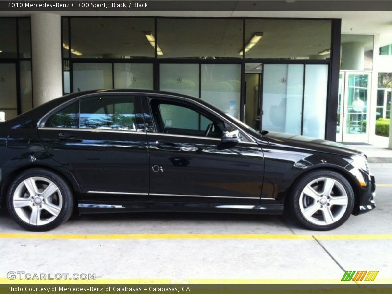 Black / Black 2010 Mercedes-Benz C 300 Sport