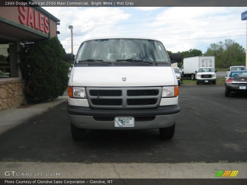 Bright White / Mist Gray 1999 Dodge Ram Van 2500 Maxi Commercial