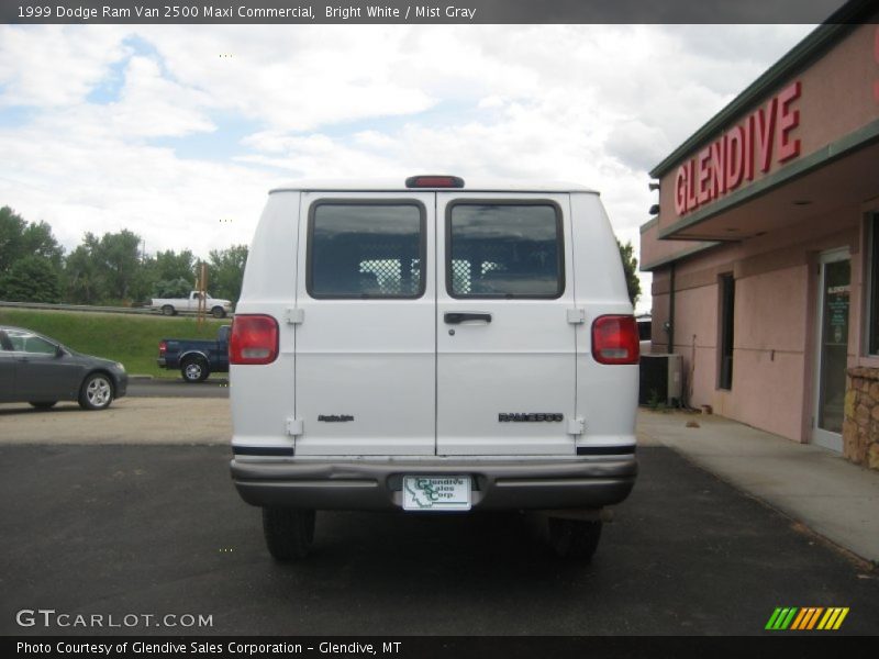 Bright White / Mist Gray 1999 Dodge Ram Van 2500 Maxi Commercial