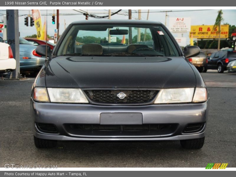 Purple Charcoal Metallic / Gray 1998 Nissan Sentra GXE