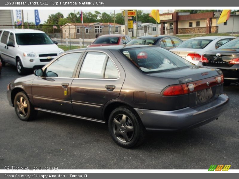 Purple Charcoal Metallic / Gray 1998 Nissan Sentra GXE