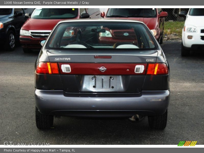 Purple Charcoal Metallic / Gray 1998 Nissan Sentra GXE
