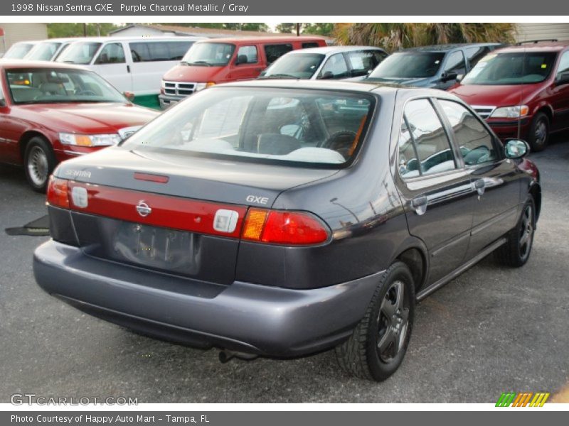 Purple Charcoal Metallic / Gray 1998 Nissan Sentra GXE