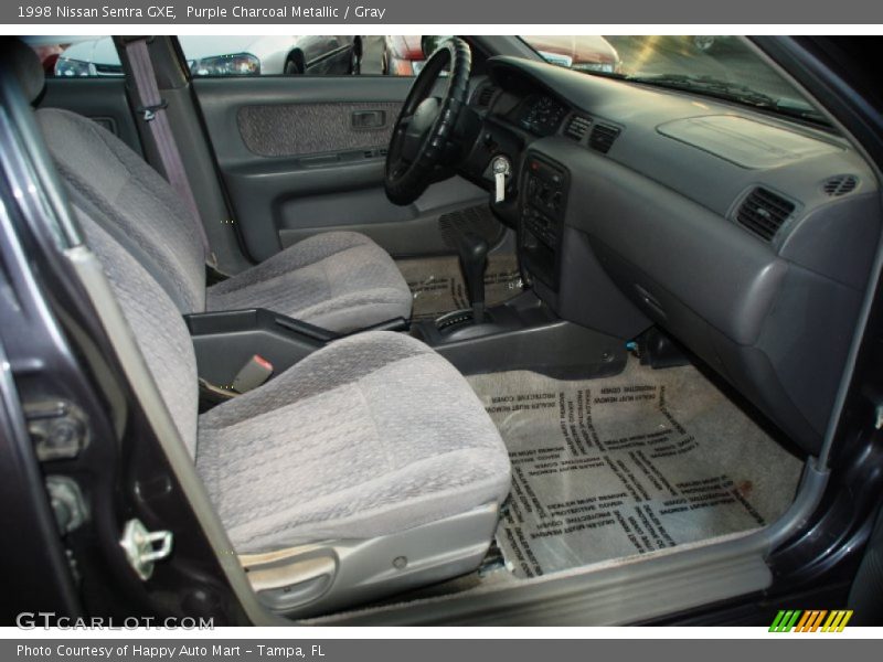 Purple Charcoal Metallic / Gray 1998 Nissan Sentra GXE