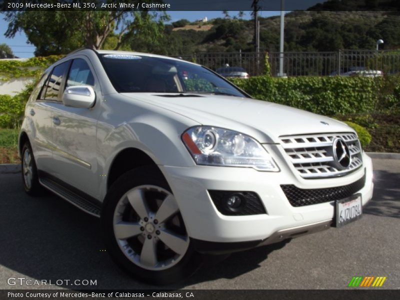 Arctic White / Cashmere 2009 Mercedes-Benz ML 350
