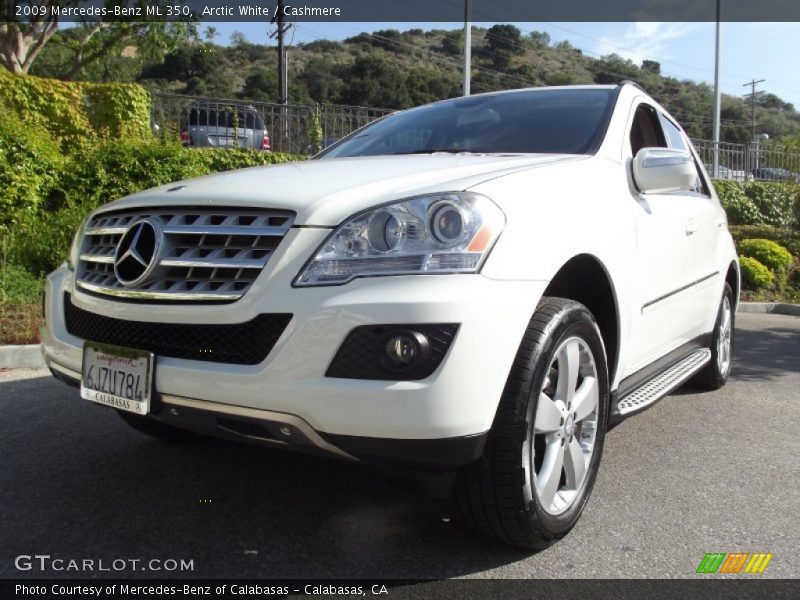 Arctic White / Cashmere 2009 Mercedes-Benz ML 350