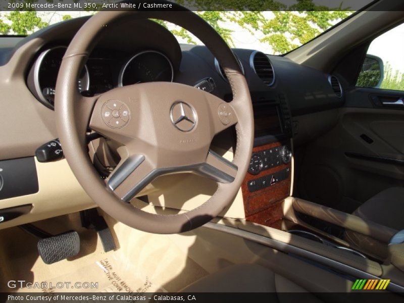 Arctic White / Cashmere 2009 Mercedes-Benz ML 350