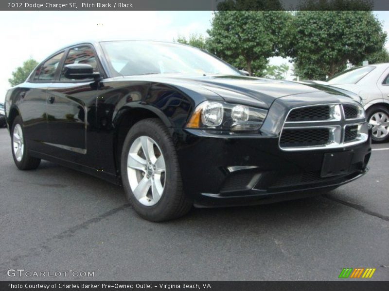 Pitch Black / Black 2012 Dodge Charger SE