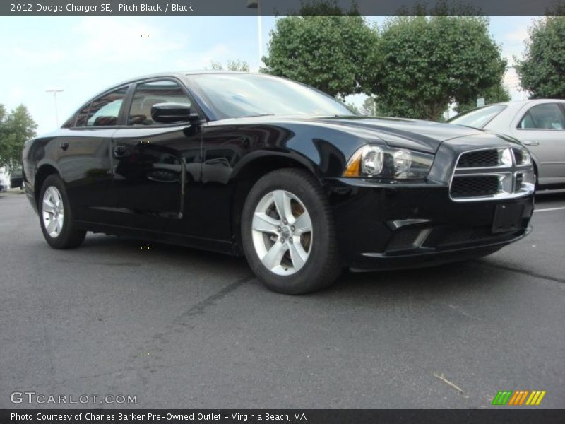 Pitch Black / Black 2012 Dodge Charger SE