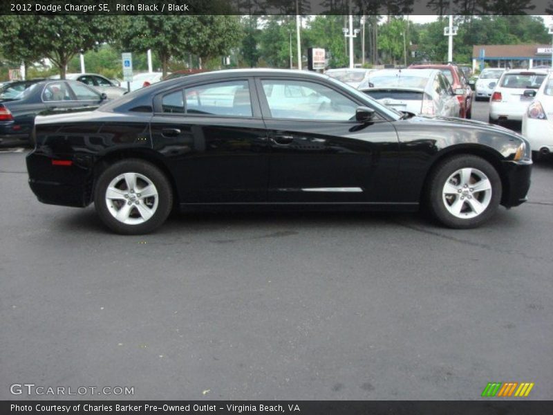 Pitch Black / Black 2012 Dodge Charger SE