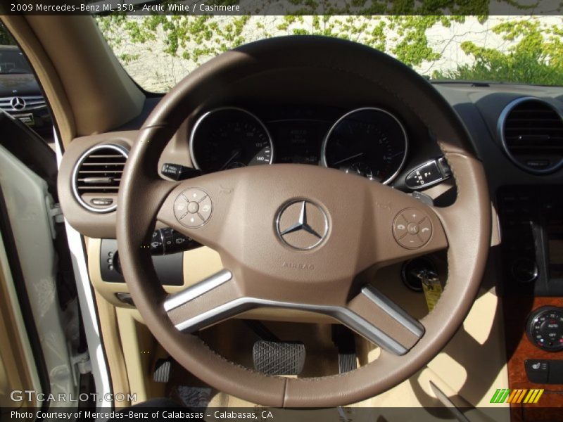 Arctic White / Cashmere 2009 Mercedes-Benz ML 350