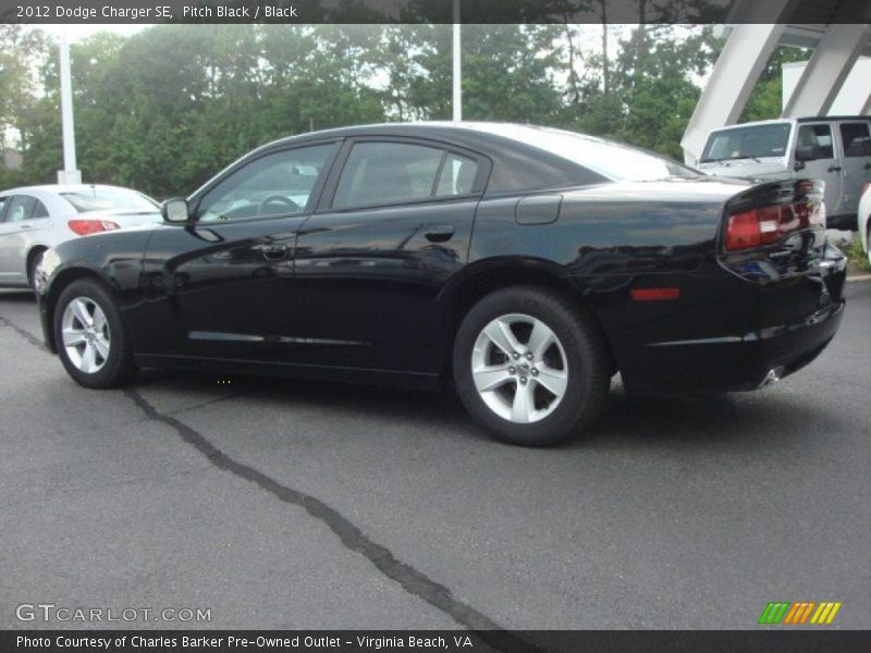 Pitch Black / Black 2012 Dodge Charger SE