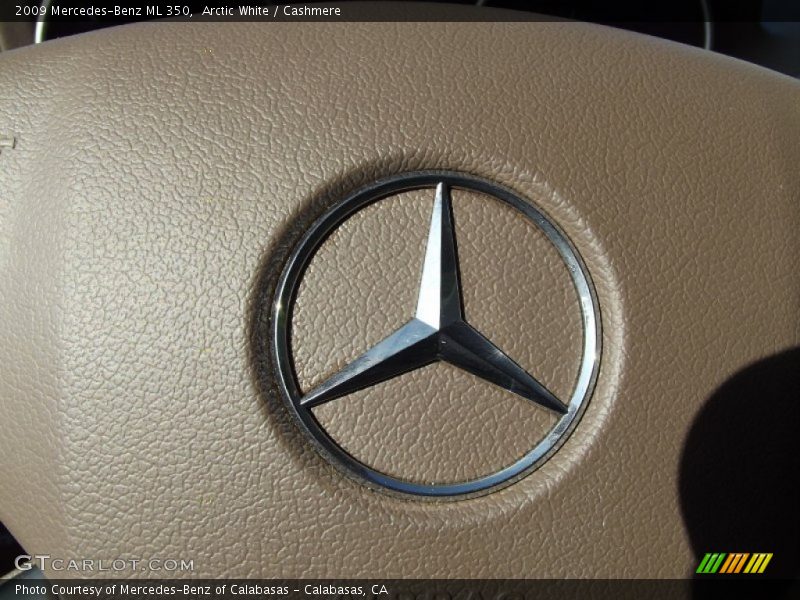 Arctic White / Cashmere 2009 Mercedes-Benz ML 350