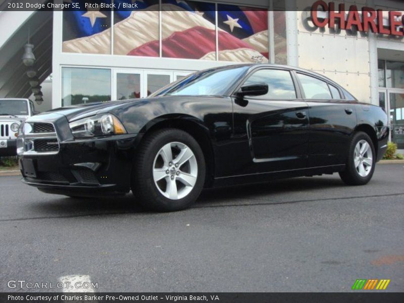 Pitch Black / Black 2012 Dodge Charger SE