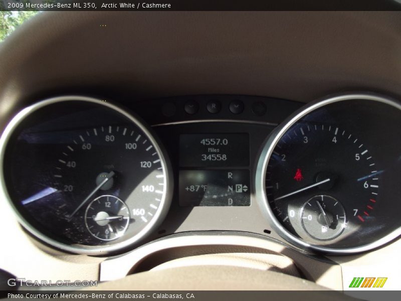 Arctic White / Cashmere 2009 Mercedes-Benz ML 350