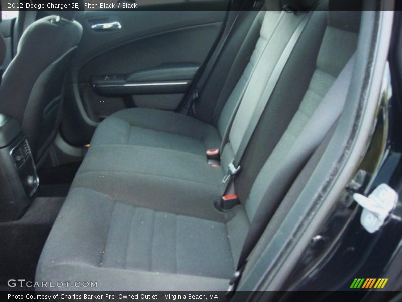 Pitch Black / Black 2012 Dodge Charger SE