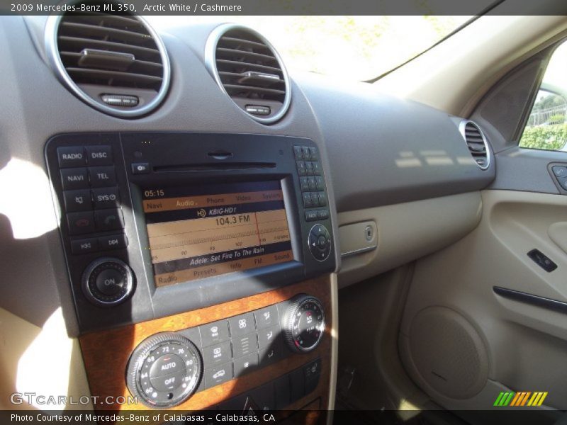 Arctic White / Cashmere 2009 Mercedes-Benz ML 350