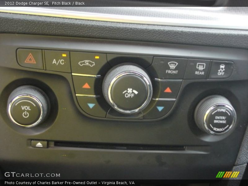 Pitch Black / Black 2012 Dodge Charger SE
