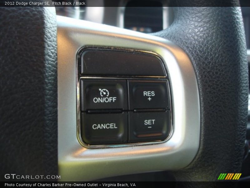 Pitch Black / Black 2012 Dodge Charger SE