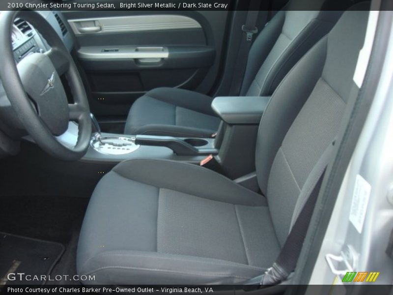Bright Silver Metallic / Dark Slate Gray 2010 Chrysler Sebring Touring Sedan