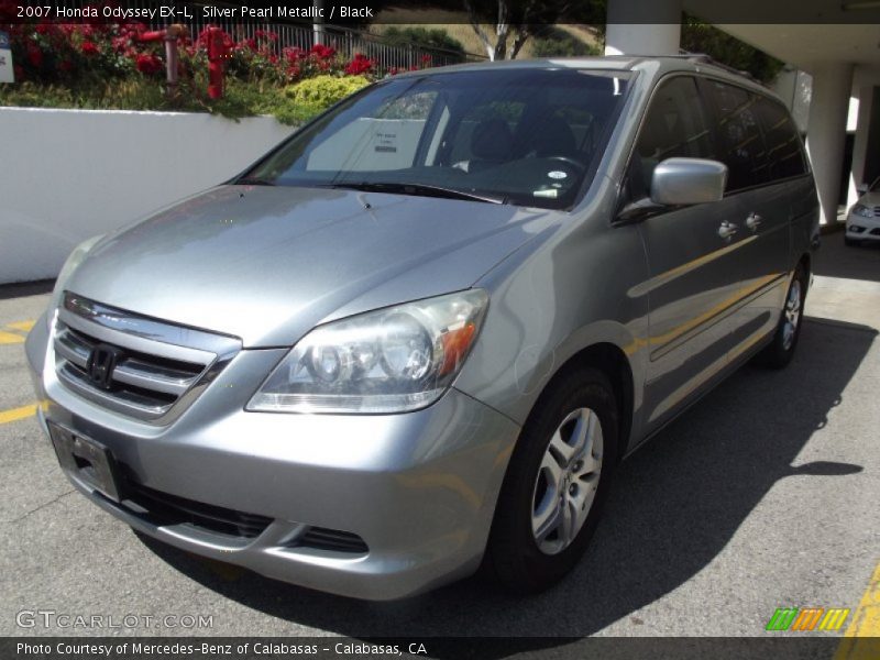 Silver Pearl Metallic / Black 2007 Honda Odyssey EX-L