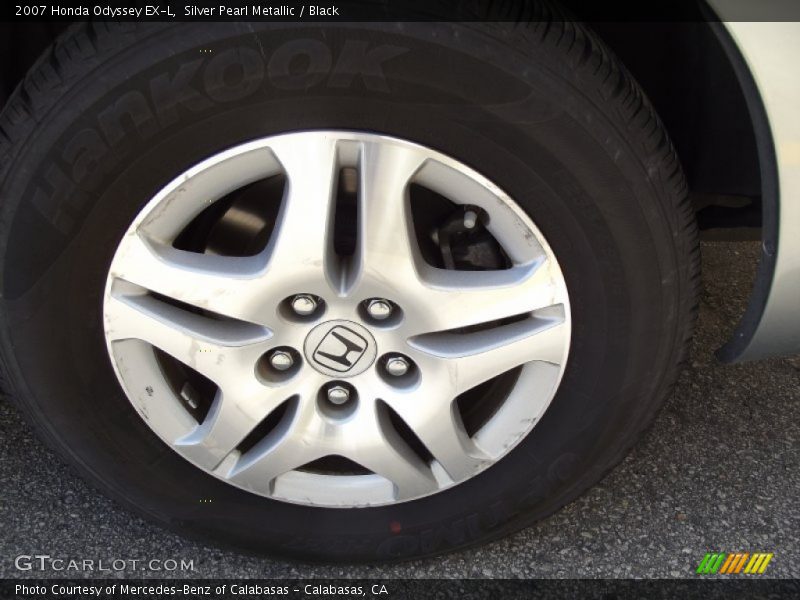 Silver Pearl Metallic / Black 2007 Honda Odyssey EX-L