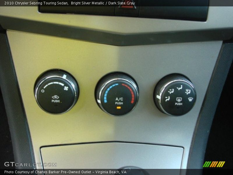 Bright Silver Metallic / Dark Slate Gray 2010 Chrysler Sebring Touring Sedan