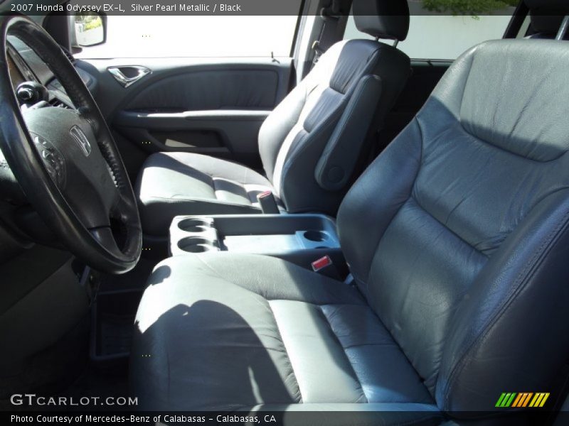 Silver Pearl Metallic / Black 2007 Honda Odyssey EX-L