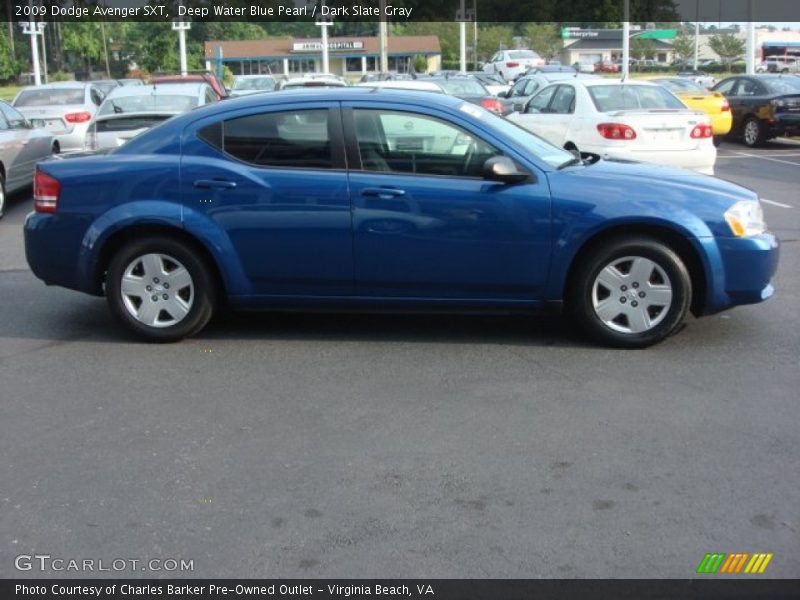 Deep Water Blue Pearl / Dark Slate Gray 2009 Dodge Avenger SXT
