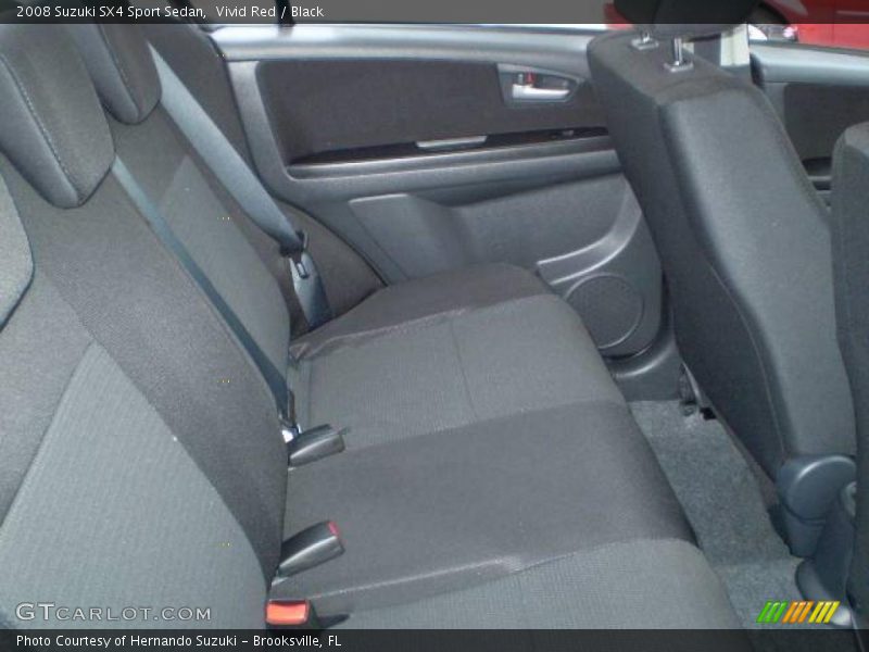 Vivid Red / Black 2008 Suzuki SX4 Sport Sedan