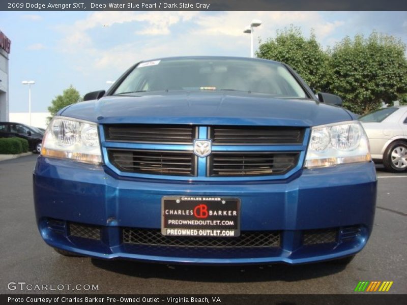 Deep Water Blue Pearl / Dark Slate Gray 2009 Dodge Avenger SXT