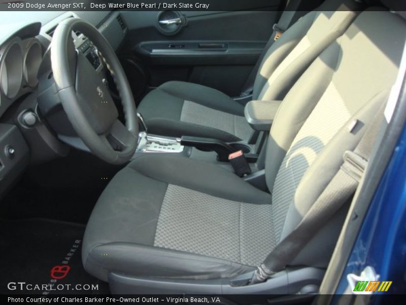 Deep Water Blue Pearl / Dark Slate Gray 2009 Dodge Avenger SXT