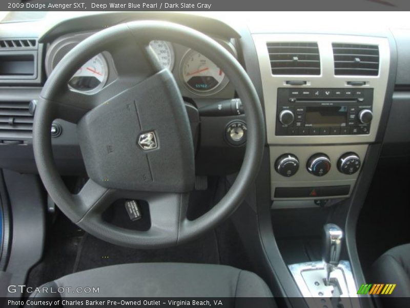 Deep Water Blue Pearl / Dark Slate Gray 2009 Dodge Avenger SXT