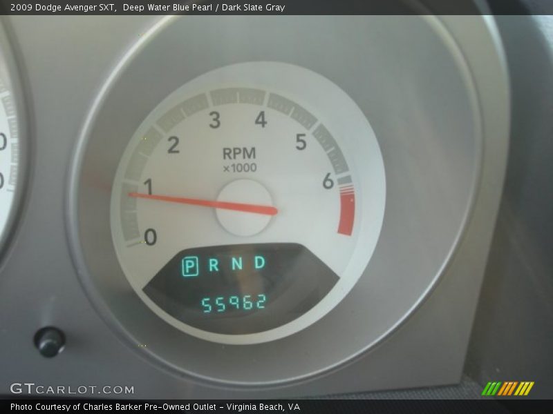 Deep Water Blue Pearl / Dark Slate Gray 2009 Dodge Avenger SXT