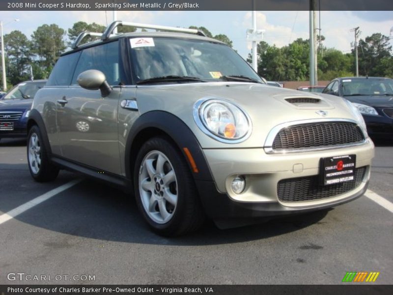 Sparkling Silver Metallic / Grey/Black 2008 Mini Cooper S Hardtop